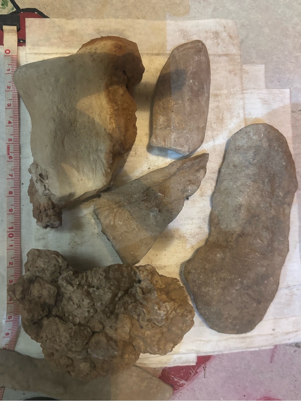 Archaeological Indian artifacts